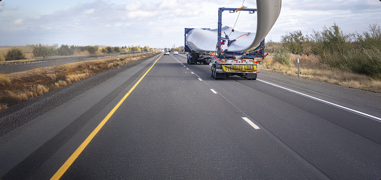 Oversized shipping load